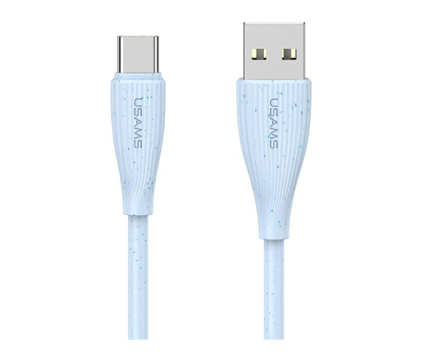 USAMS Kabel Green Series SJ714 18W 3A USB-A do USB-C 1m niebieski - 1568992 - zdjęcie